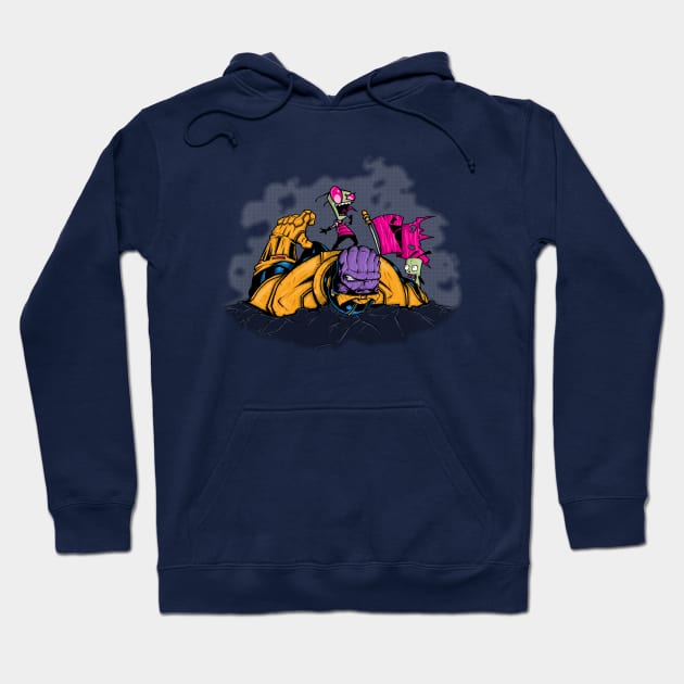 The Invader vs. The Titan! Hoodie by fmm3